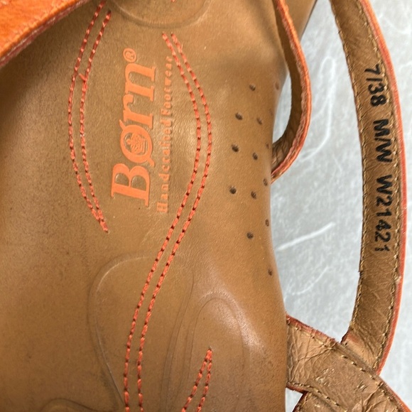 Women’s size 7 eur 38 Born Women's Orange Strappy Sandals - Picture 3 of 16